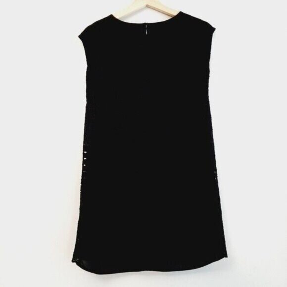 OLD NAVY 100% Cotton Medallion Eyelet Sleeveless Mini Summer Dress Black Sz XS - Picture 6 of 10